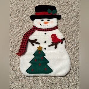 Snowman Christmas card holder